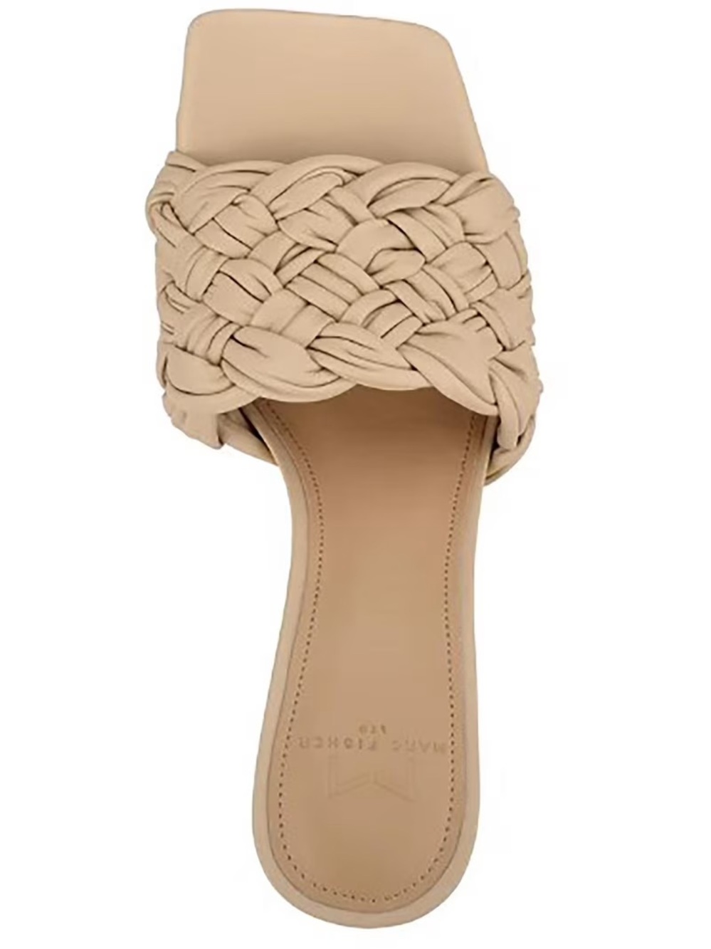 Marc Fisher Beige Braided Slide Mule